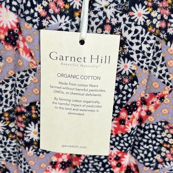 Garnet Hill Organic-Cotton Quilted Gauze Jacket Cottage Floral Size Small Fall - Picture 9 of 15